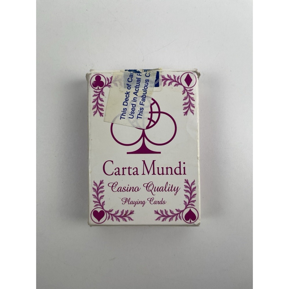 CASINO QUALITY Playing Cards - CARTA‎ MUNDI Pink